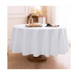 108 Inch White Tablecloth, White, 1 Piece