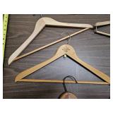 Lot of 5 used wooden hangers