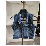 Rue 21 Kids Small Sleeveless jean jacket, lightly worn