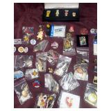 Lots of Collectible pins from Hard Rock Cafe in this lot and others, some listed for $40 or more now