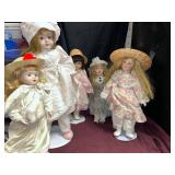 Vintage porcelain doll lot