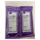 2 Medline ReadyBath SELECT Medium Weight Cleansing Washcloths Fragrance Free 5 Ct each package