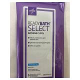 2 Medline ReadyBath SELECT Medium Weight Cleansing Washcloths Fragrance Free 5 Ct each package