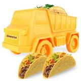 Dinneractive Tidy Taco Truck - Kids Taco Holder - Fun Tacos Stand - Cute Kid Taco Shells Holders - Novelty Food Trucks