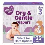 Parent s Choice Dry & Gentle Diapers Size 3 35 Count