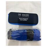 4 Pack Emory University Umbrella Case & 1 Standard Size Blue Umbrella