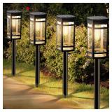 EXCMARK 8 Pack Solar Lights Outdoor Waterproof for Garden Pathway Walkway Driveway Yard Lawn Decorative Landscape Lighting.