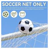 Soccer Goal Net, Sports Soccer Replacement Goal Nets Football Net Soccer Netting for Backyard Games and Training for Adults and Youth Soccer Practice(24X8FT)