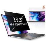 Peslv 13.3 Inch Laptop Privacy Screen for 16:9 Computer Monitor, Anti Glare Blue Light Filter Protector, Removable 13 In Security Shield Compatible with Lenovo Hp Dell Acer Asus Thinkpad Envy Xps