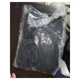 HRX Package Black Organza Bags 5x7 inch 100pcs, Mesh Candy Bags Jewelry Pouches Drawstring Empty Sachet for Present Wedding Giveaways