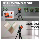 DOVOH 4x360° Laser Level 360 Self Leveling, 16 Line Laser Leveler for Construction Floor Tiling and Ceiling Rechargeable Green Beam 4D Plane Magnetic Bracket Included, K4-360G - Retail: $176.49