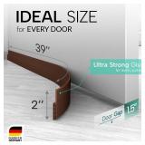 Vellure® Door Draft stoppers for Bottom of Door - New Premium Door Sweep/Door Seal Strip (Save Energy - installs Quickly and Easily) Door Weather Stripping, Ideal for Keeping Out Cold (1x39 Brown