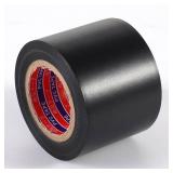 One Roll of Red DOPKUSS Electrical Tape, 2-inch by 66-feet, Black, 1-Pack,Industrial Grade UL/CSA Listed, Adhesive for General Home Vehicle Auto Car Power Circuit