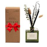 Craft & Kin Reed Diffuser Set with Dried Flowers, 5 oz Eucalyptus & Sicilian Citrus? Scented Reed Diffuser with Sticks, Scented Sticks Diffuser, Elegant Home Decor & Office Decor