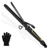 abp 1 Inch Curling Iron with Ceramic Barrel, Instant Heat up to 450°F, Waving Style Tool for Long/Medium Hair and Women