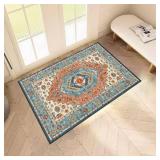 belon Foyer Rugs for Entryway Washable Door Mat Indoor Entrance Rug Non Slip Floor Rug Colorful Carpet 3×4 House Area Rugs for Living Room Bedroom Dining Room Kitchen Home Decor Welcome Mats, Various