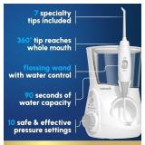 New Waterpik Aquarius Water Flosser Professional For Teeth, Gums, Braces, Dental Care, Electric Power With 10 Settings, 7 Tips For Multiple Users And Needs, ADA Accepted, White WP-660