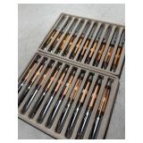 New 20pc Set of High Quality Decorative Wooden Pens