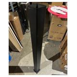 New 54” Heavy Duty 4x4” Steel Post w/ Mounting Bracket, Black