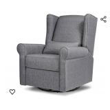 DaVinci Hayden Recliner and Swivel Glider in Shadow Grey, Greenguard Gold & CertiPUR-US Certified