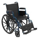 Transport/WheelchairWheelchairs K1 Product Description: BlueStreak 20"D/FlipBackArms,SwgFt,1/ea - Retail: $258.81