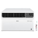 LG - 450 Sq. Ft. 10,000 BTU Dual Inverter Smart Window Air Conditioner - White - Retail: $536.9