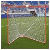 Gladiator Lacrosse Official Lacrosse Goal with a 6mm Net, Orange, 100% Steel Frame, 6 x 6-Foot, Standard, 72â³ x 72â³ - Retail: $137.88