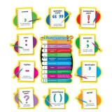 Carson Dellosa Punctuation Bulletin Board SetâPunctuation Chart With Definitions, 10 Individual Pieces With Sentence Structure Examples, Homeschool or Classroom DÃ©cor (11 pc)