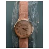 Brown and rose gold color fashion watch