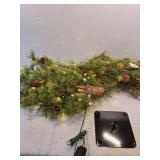 4ft Nearly Natural Pre-Lit LED Wyoming Alpine with Pinecones Artificial Christmas Tree Clear Lights - 8 Light Settings