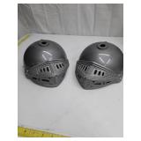 US TOY H475 Adult Knight Helmet - qty 2, missing top piece