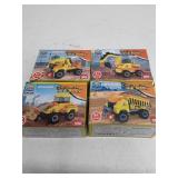 US TOY MX524 Construction Bricks - 4 packs, 4 different vehicles