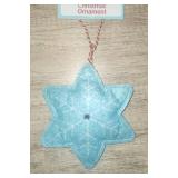 Plush Snowflake Ornament