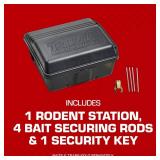 Tomcat Rodent Station, Each Box Includes 1 Rodent Station with 4 Bait Securing Rods and 1 Security Key, Use Indoors or Outdoors, 1-Pack