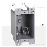 Newhouse Hardware 1-Gang PVC Old Work Electrical Outlet Box (1-pack) | 14 cu. in. Plastic Junction Box for Switches, GFCI, or Duplex Receptacle Outlet | Old Work Electrical Box for Home Improvement