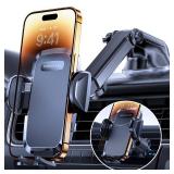 Miracase Phone Holders for Your Car, [Thick Case & Heavy Phone Friendly] Universal Cell Phone Car Mount, 3-in-1 Phone Mount for Car Dashboard Windshield Air Vent Fit for All Smartphones