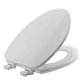 Church Lift-Off Wood Elongated Toilet Seat, White