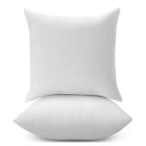 Lane Linen Set Of 2 Pillow Inserts, 18 x 18 Inch