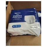 Amazon Basics Unisex Protective Underwear, Overnight Absorbency, Extra Large, 48 Count, (4 Packs of 12)