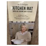 Martha Stewart Mira Modern Heathered Anti-Fatigue Air-Infused Kitchen Mat Coffee Brown 19.6 x39