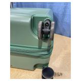 Signature Hardside Large Checked Spinner Suitcase Matte Green - Open Story.