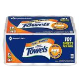 Members Mark Premium Paper Towel, Huge Rolls (15 Rolls, 101 Sheets).