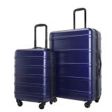 Skyline 2pc Hardside Checked Spinner Luggage Set - Bijou Blue