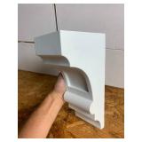 4 New Decorative Elegant White Bracket  Recessed Pieces 4”x5”x10”