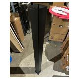 54” Heavy Duty 4x4” Steel Post w/ Mounting Bracket, Black