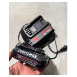 New CRAFTSMAN V12 V20 Battery and Charger, for Power Tool Kits and Outdoor Tools, Lithium Ion Battery, Black