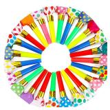 LovesTown 40PCS Party Blowers, Colorful Birthday Noisemakers Birthday Blow Horns Party Whistles New Years Party Noisemakers Party Blowouts