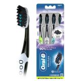 Oral-B Pro-Flex Charcoal Manual Toothbrush, Soft, 4 Count