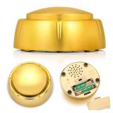 Cover Easy Button Recordable Sound Talking Button Custom Dog Speech Training Buttons Talking Sound Buttons 30 Seconds Record Button - Newest Color- Gold