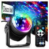 Party Lights, Dj Rave Lights Led Strobe Lights Sound Activated Stage Lights Projected Effect Dancing Lights Remote Control for Birthday Xmas Wedding Bar KTV Christmas-1 Pack